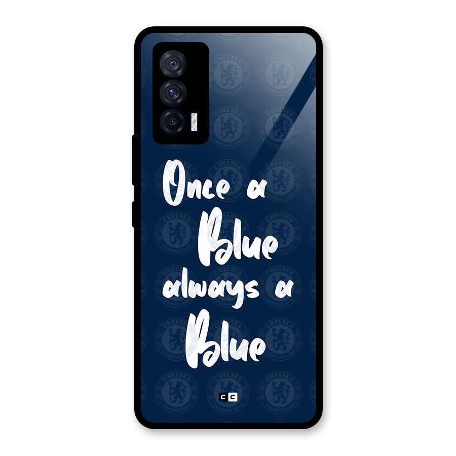 Always A Blue Glass Back Case for Vivo iQOO 7 5G