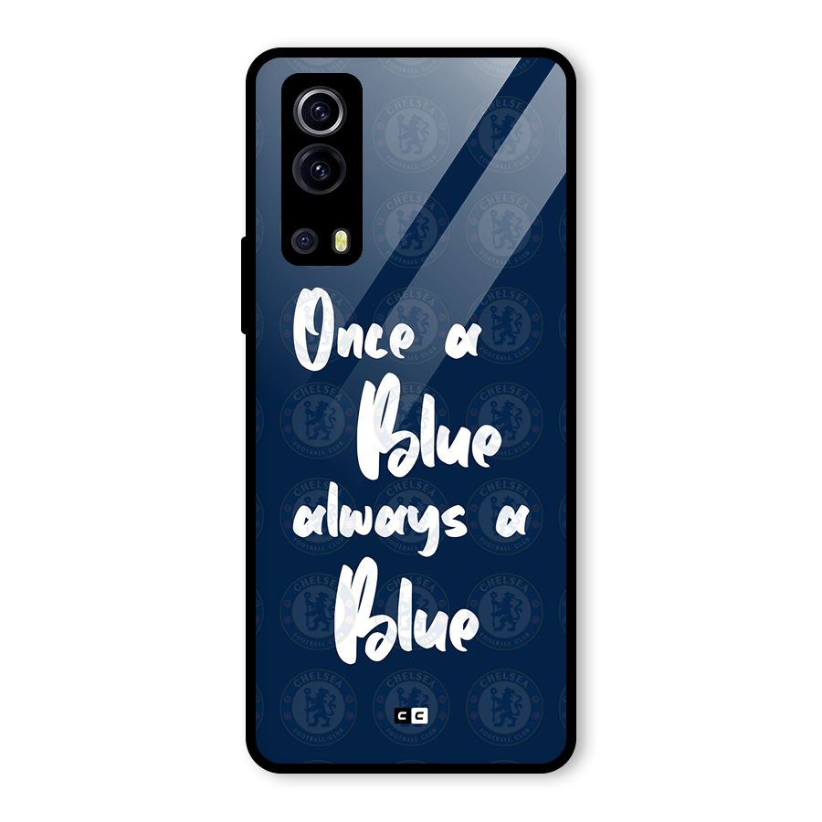 Always A Blue Glass Back Case for Vivo iQOO Z3