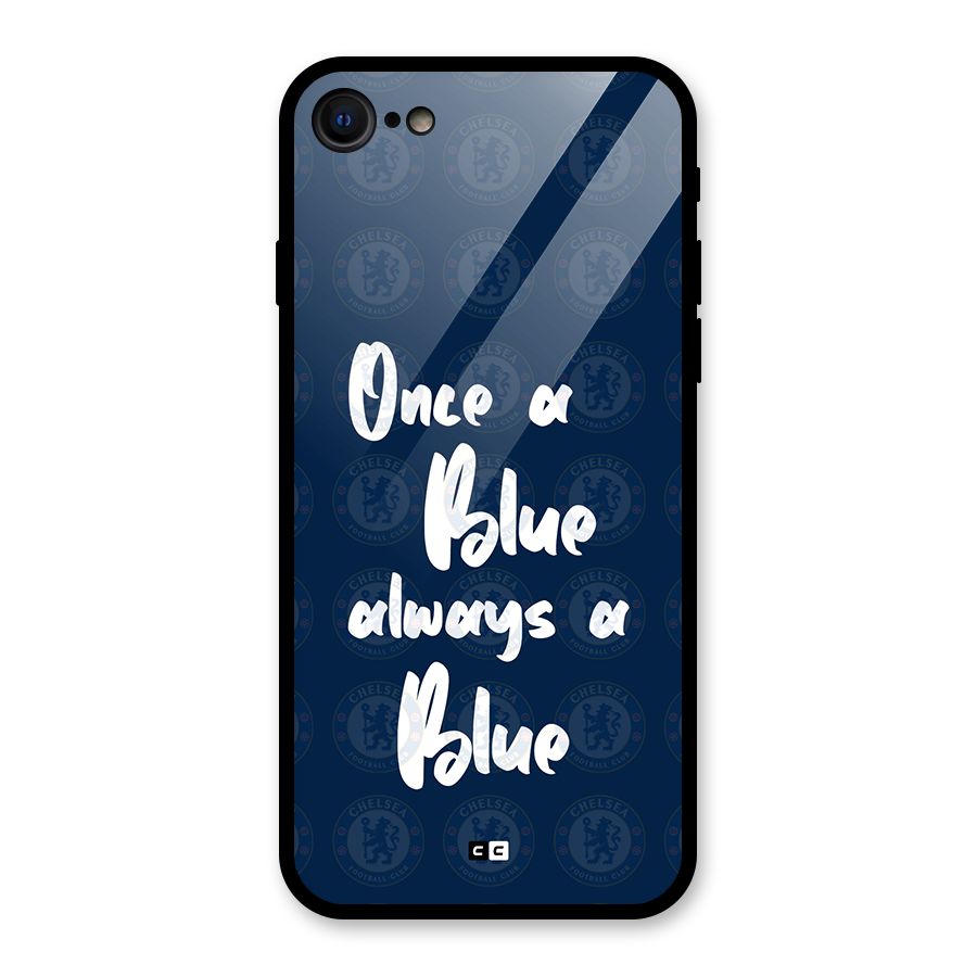 Always A Blue Glass Back Case for iPhone 7