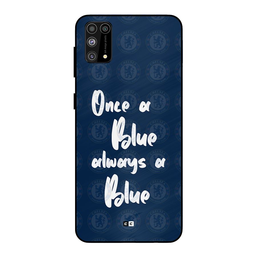 Always A Blue Metal Back Case for Galaxy F41