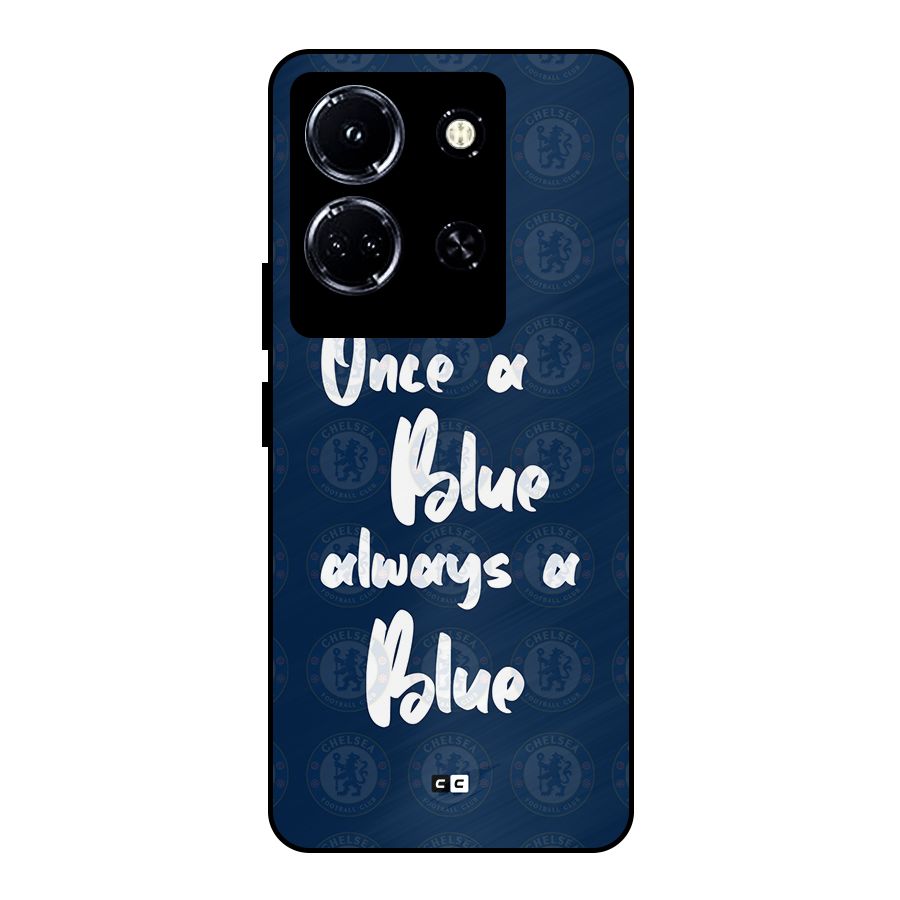 Always A Blue Metal Back Case for Infinix Note 30 5G