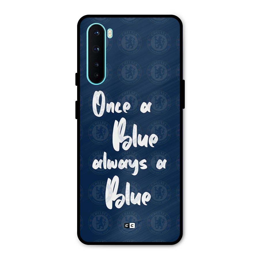 Always A Blue Metal Back Case for OnePlus Nord