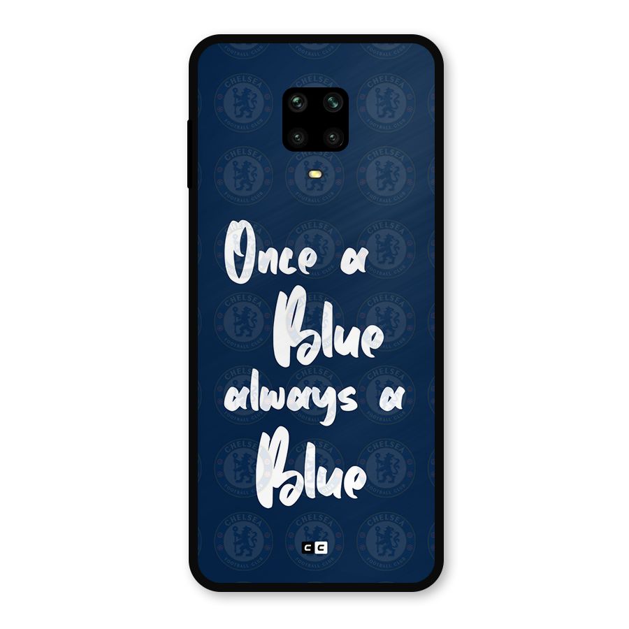 Always A Blue Metal Back Case for Poco M2 Pro