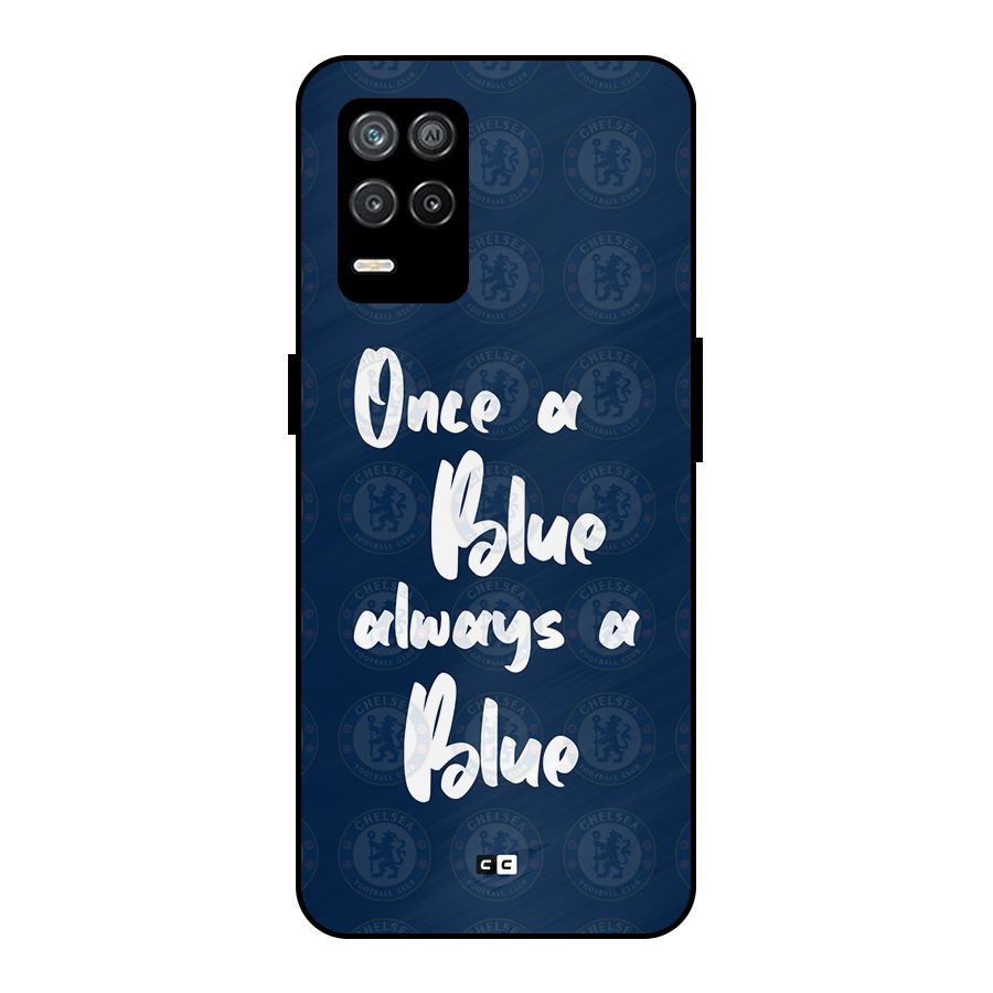 Always A Blue Metal Back Case for Realme 8 5G