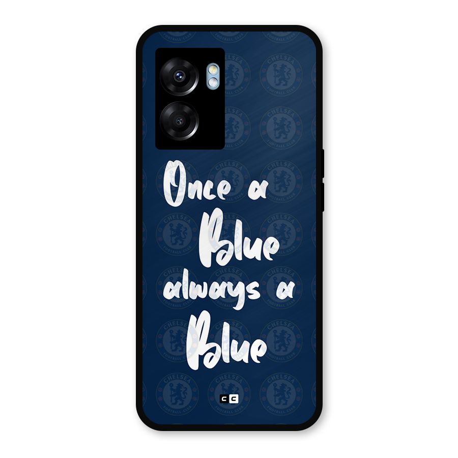 Always A Blue Metal Back Case for Realme Narzo 50 5G
