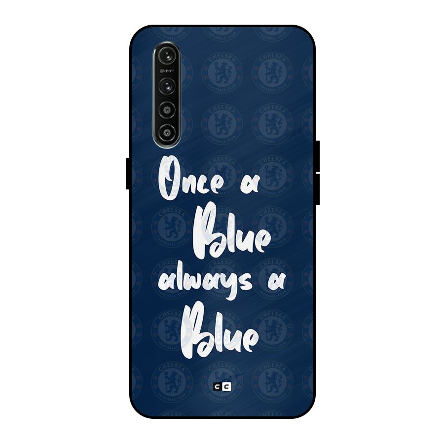 Always A Blue Metal Back Case for Realme XT