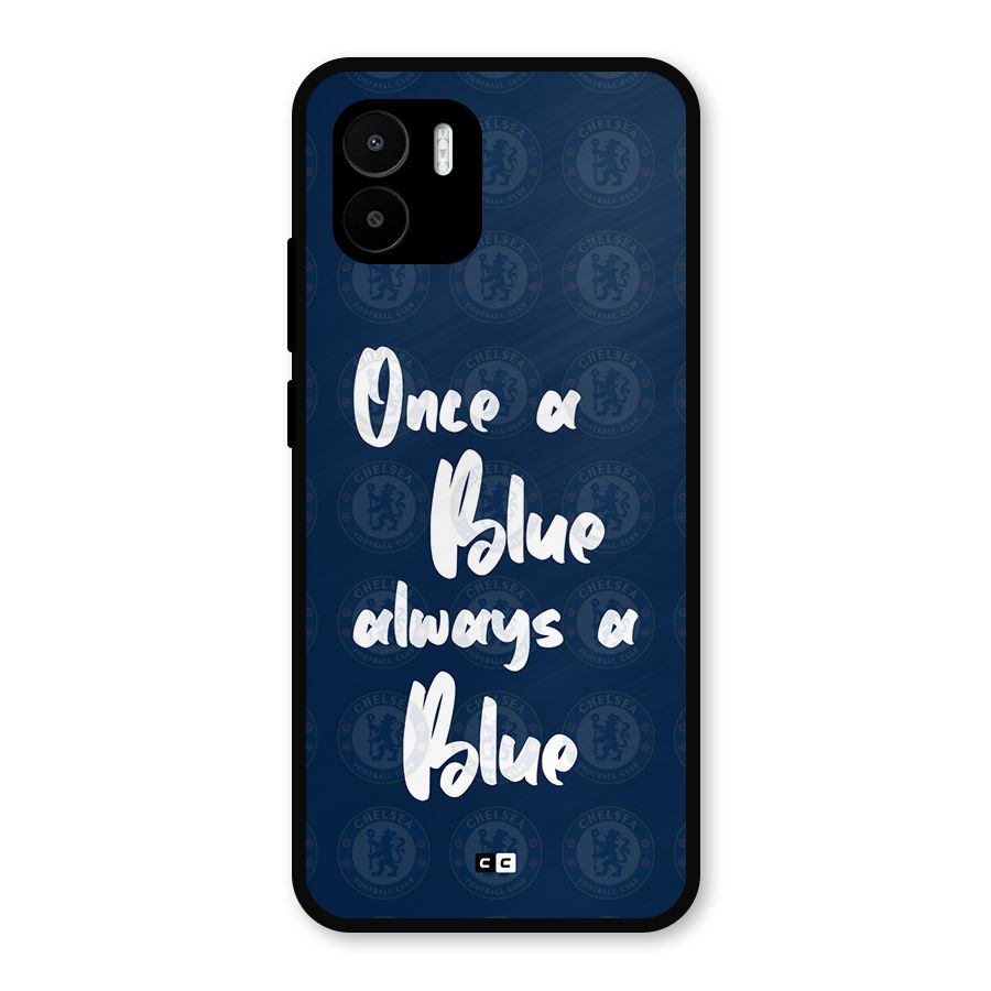 Always A Blue Metal Back Case for Redmi A1