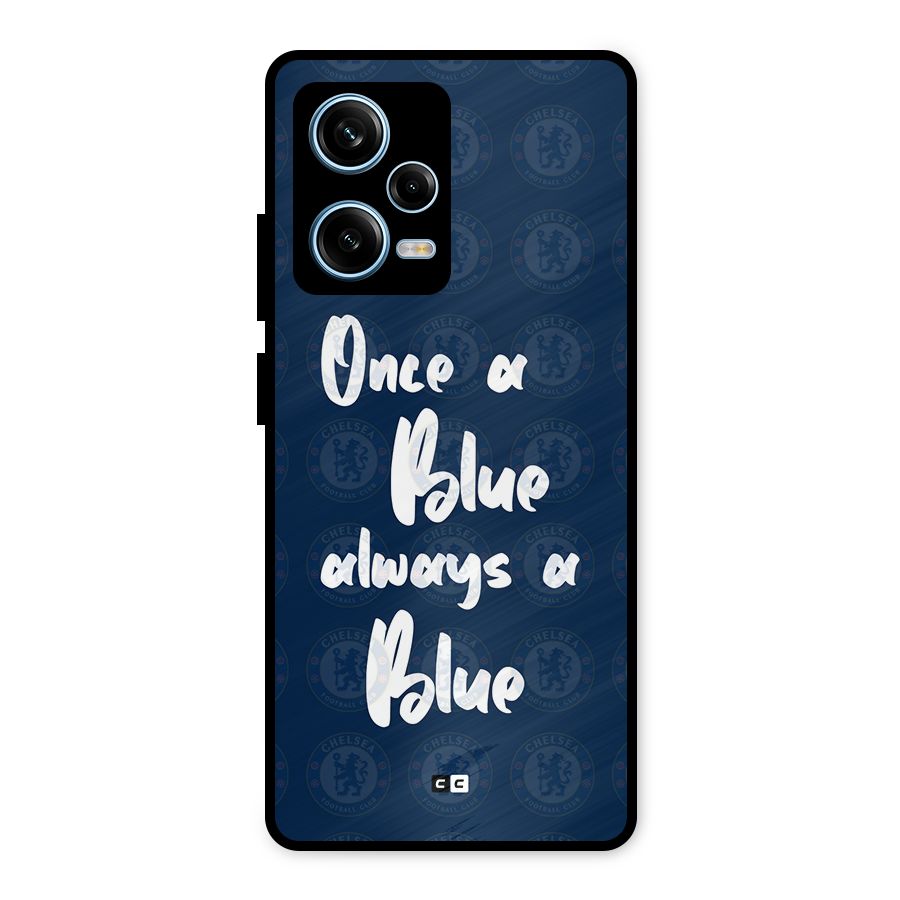 Always A Blue Metal Back Case for Redmi Note 12 Pro