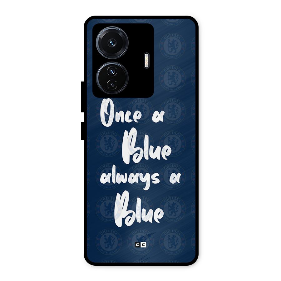 Always A Blue Metal Back Case for Vivo T1 Pro