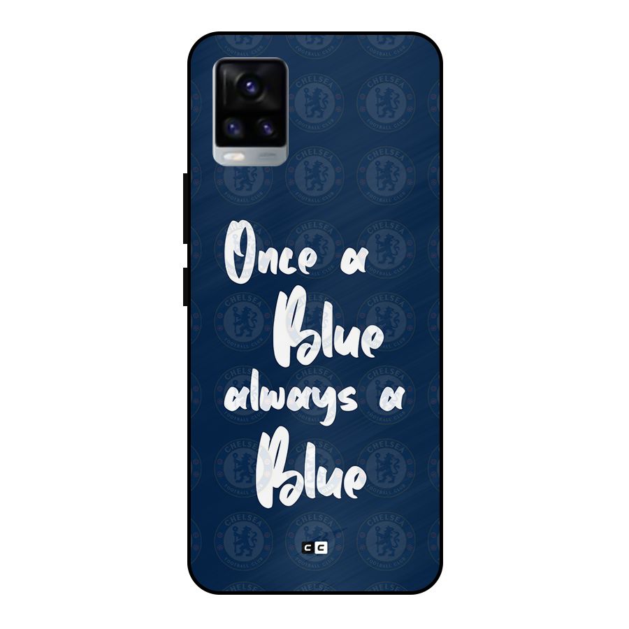 Always A Blue Metal Back Case for Vivo V20 2021