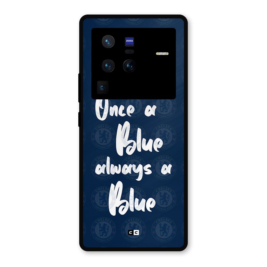 Always A Blue Metal Back Case for Vivo X80 Pro