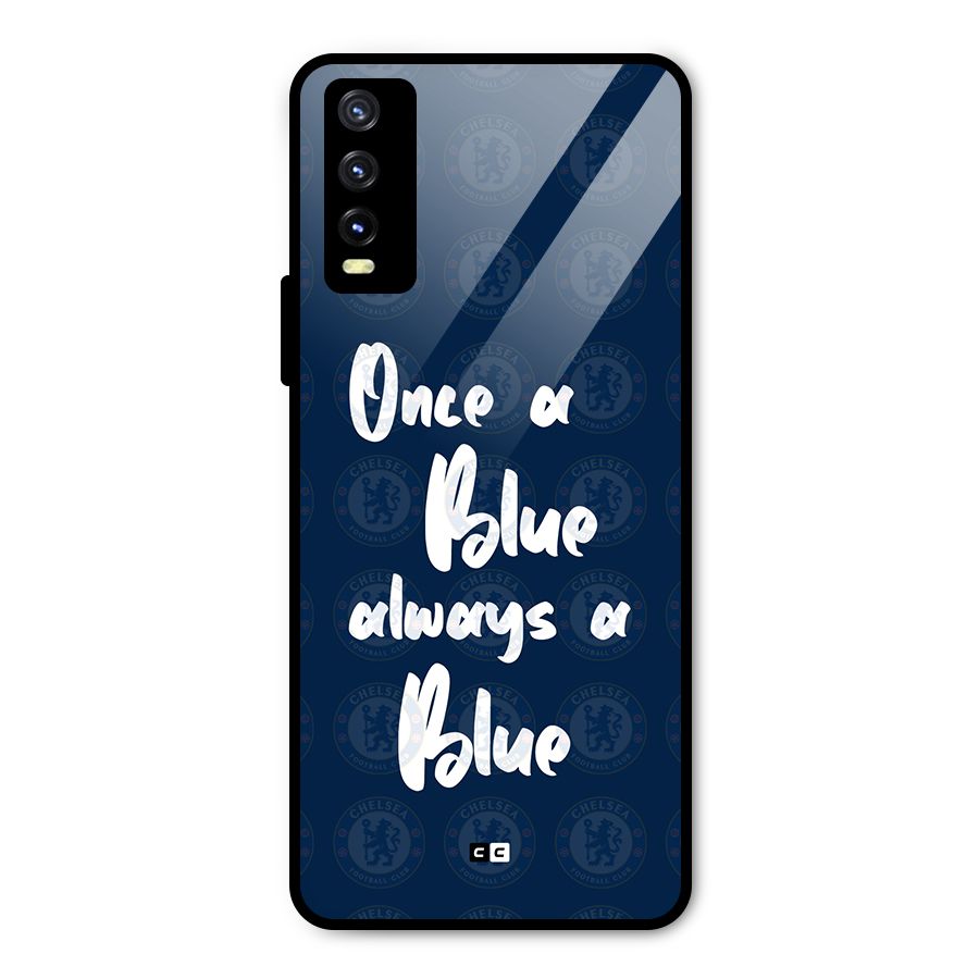 Always A Blue Metal Back Case for Vivo Y20