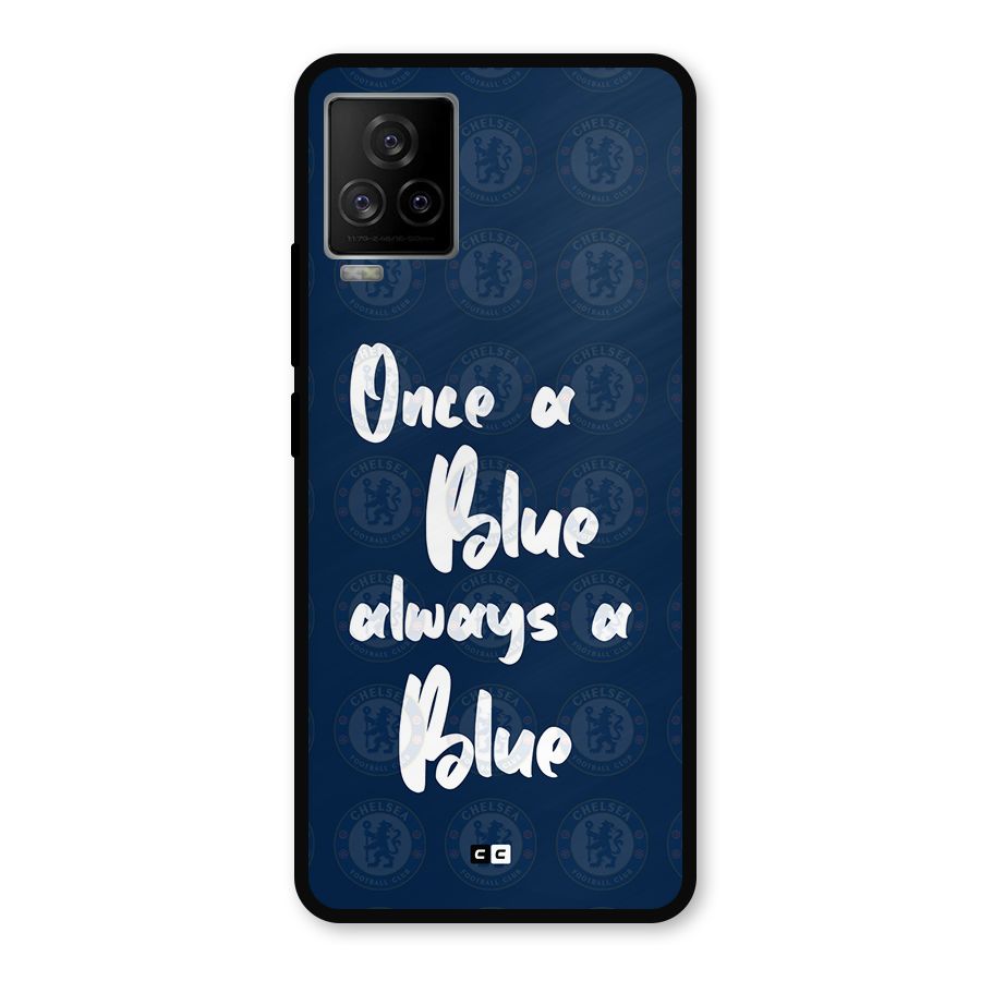 Always A Blue Metal Back Case for iQOO 7 Legend 5G