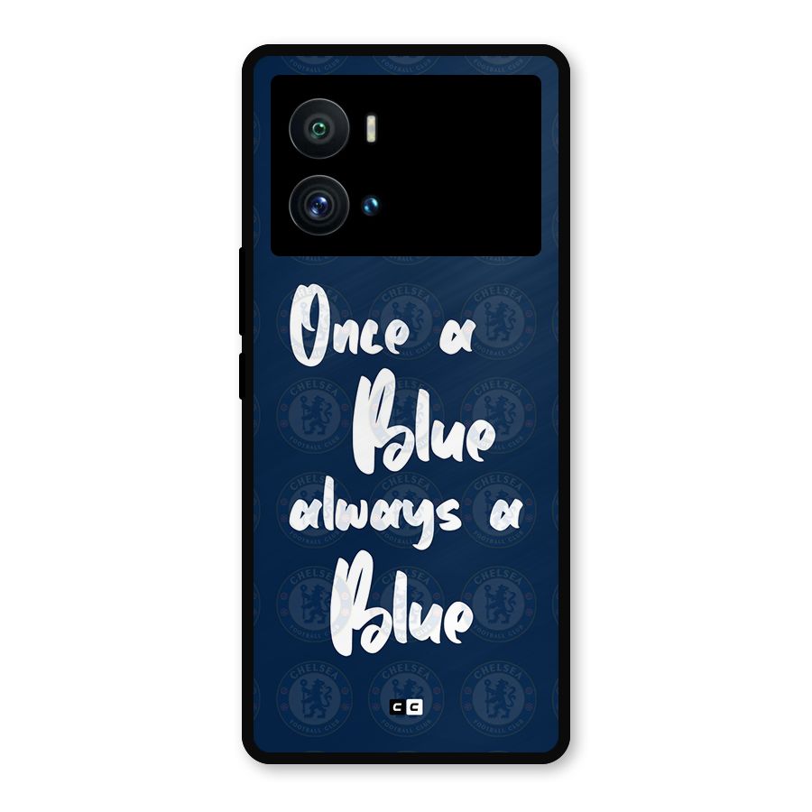 Always A Blue Metal Back Case for iQOO 9 Pro