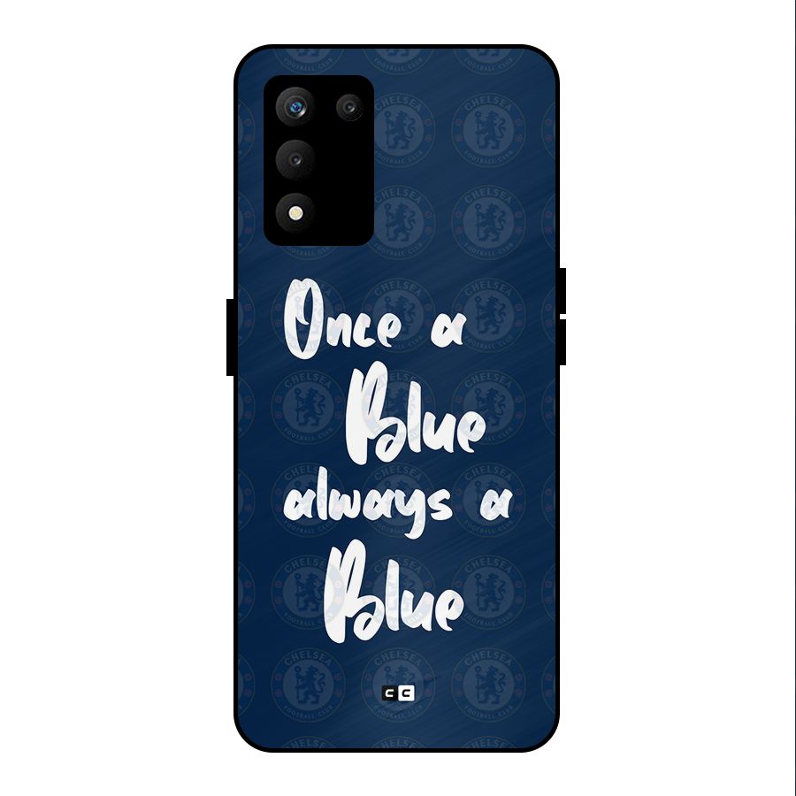 Always A Blue Metal Back Case for realme 9 5G SE