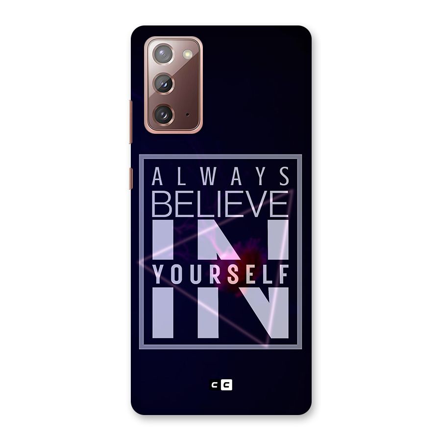 Always Believe in Yourself Back Case for Galaxy Note 20
