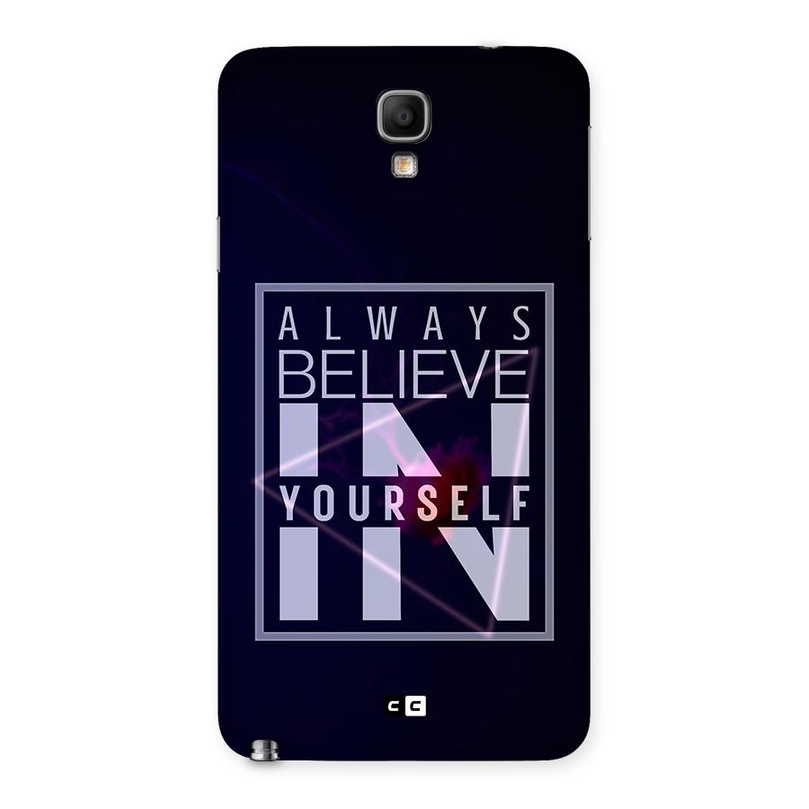 Always Believe in Yourself Back Case for Galaxy Note 3 Neo