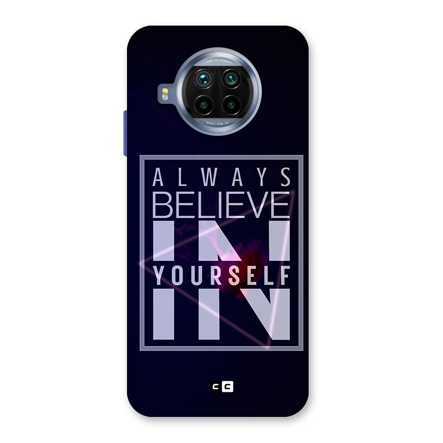 Always Believe in Yourself Glass Back Case for Mi 10i