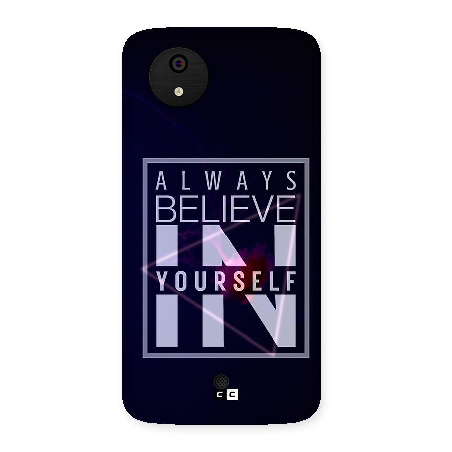 Always Believe in Yourself Back Case for Micromax Canvas A1