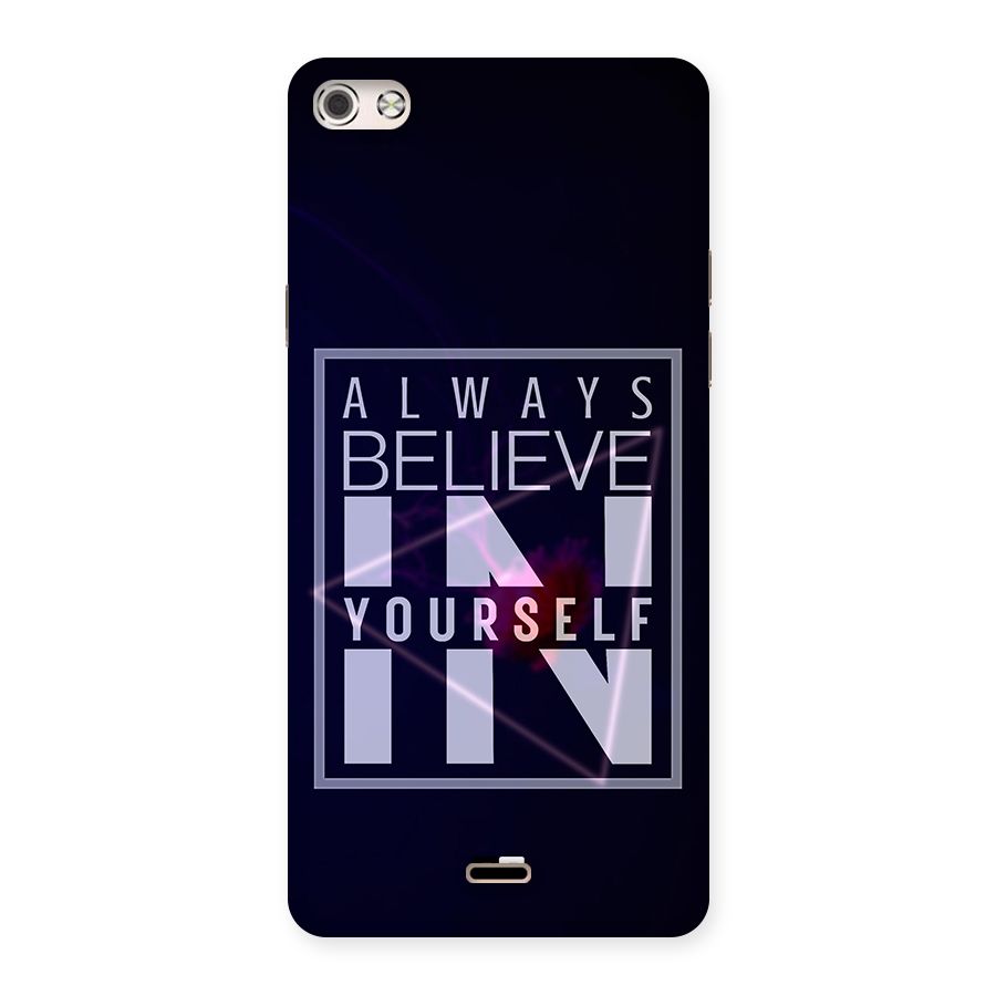 Always Believe in Yourself Back Case for Micromax Canvas Silver 5
