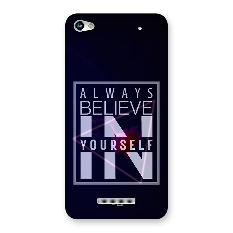 Always Believe in Yourself Back Case for Micromax Hue 2