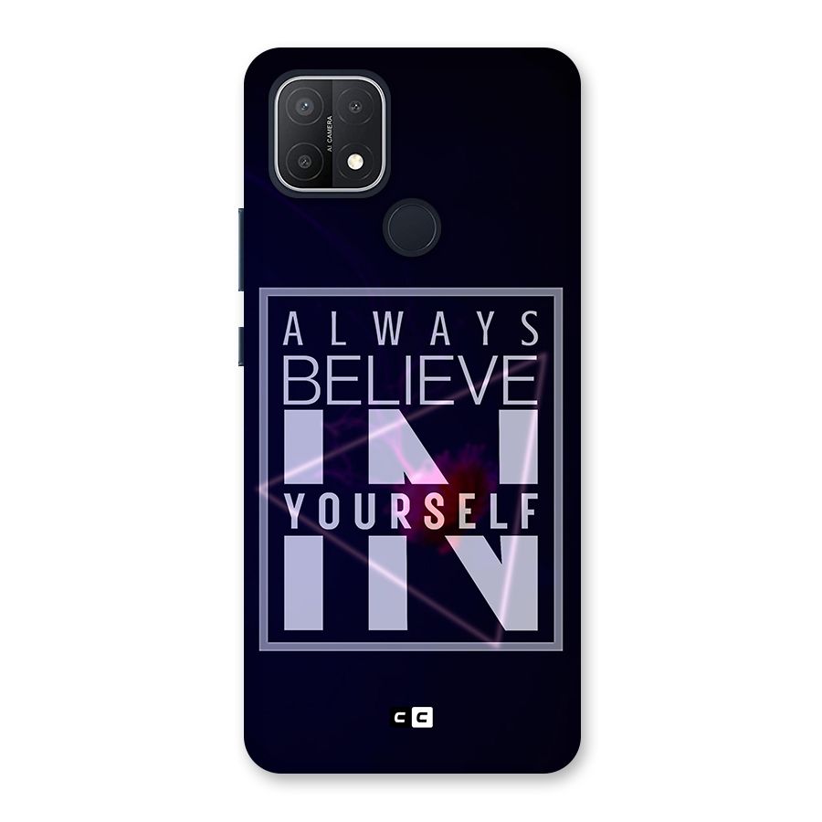 Always Believe in Yourself Back Case for Oppo A15s