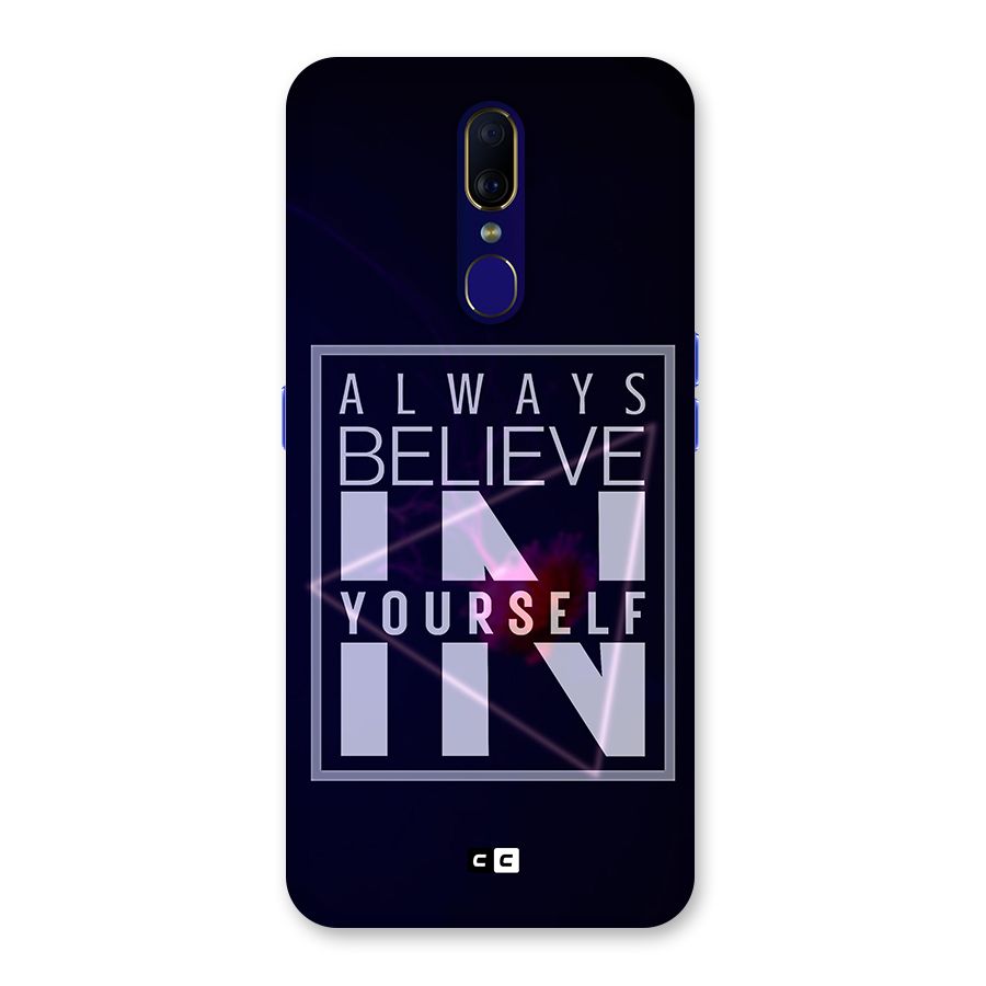 Always Believe in Yourself Back Case for Oppo F11