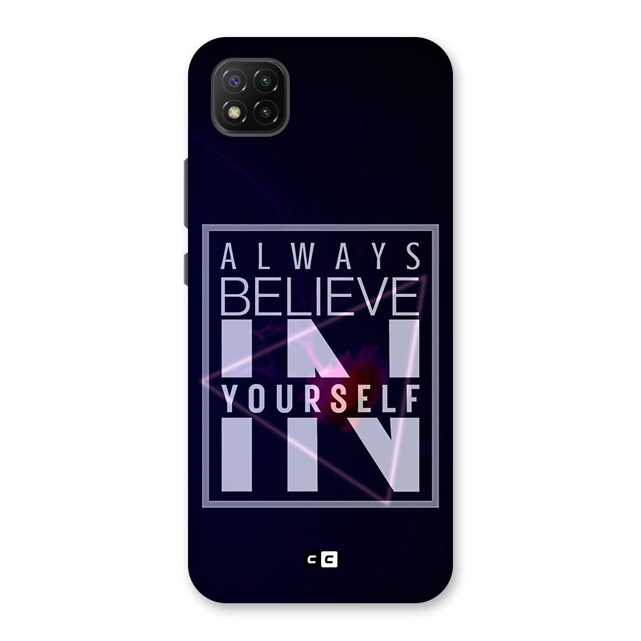 Always Believe in Yourself Back Case for Poco C3