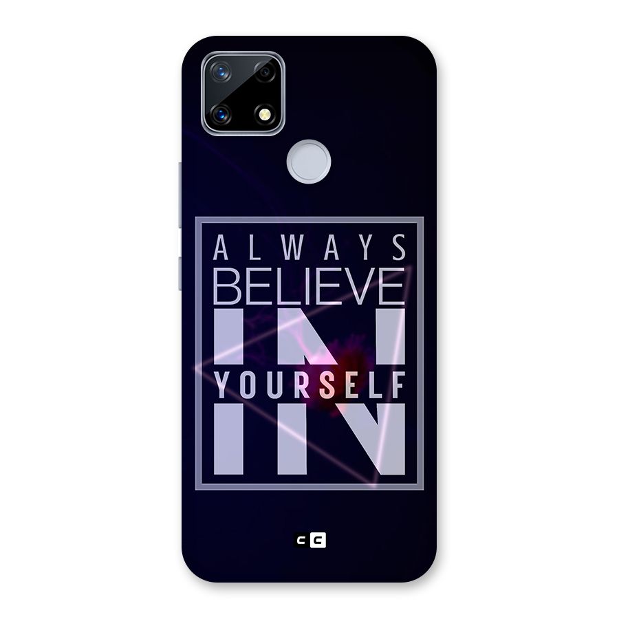 Always Believe in Yourself Glass Back Case for Realme Narzo 20