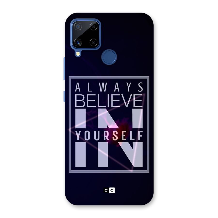 Always Believe in Yourself Glass Back Case for Realme Narzo 30A