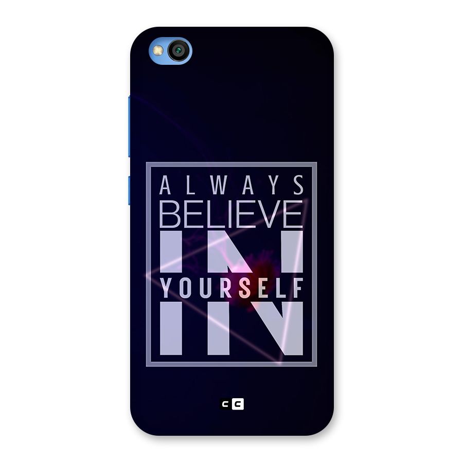 Always Believe in Yourself Back Case for Redmi Go
