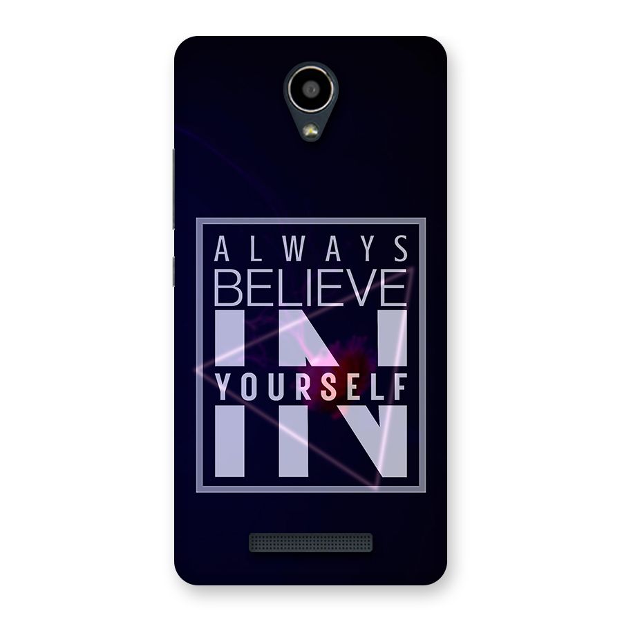 Always Believe in Yourself Back Case for Redmi Note 2