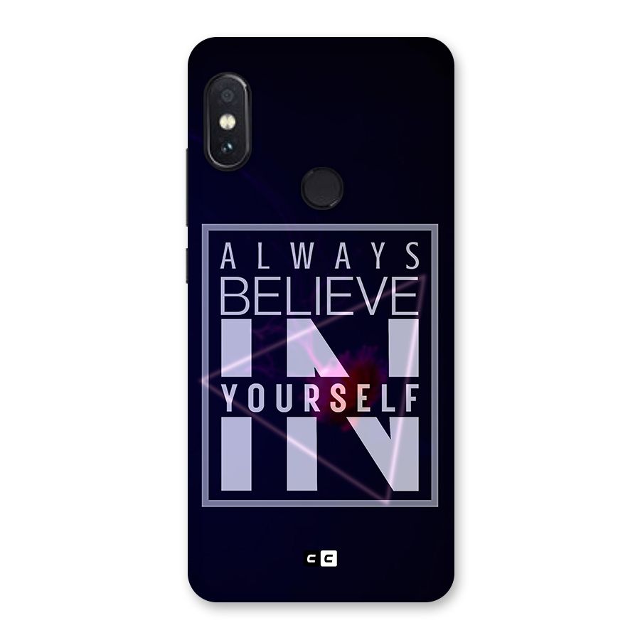 Always Believe in Yourself Glass Back Case for Redmi Note 5 Pro