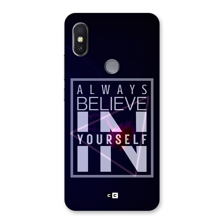 Always Believe in Yourself Back Case for Redmi Y2