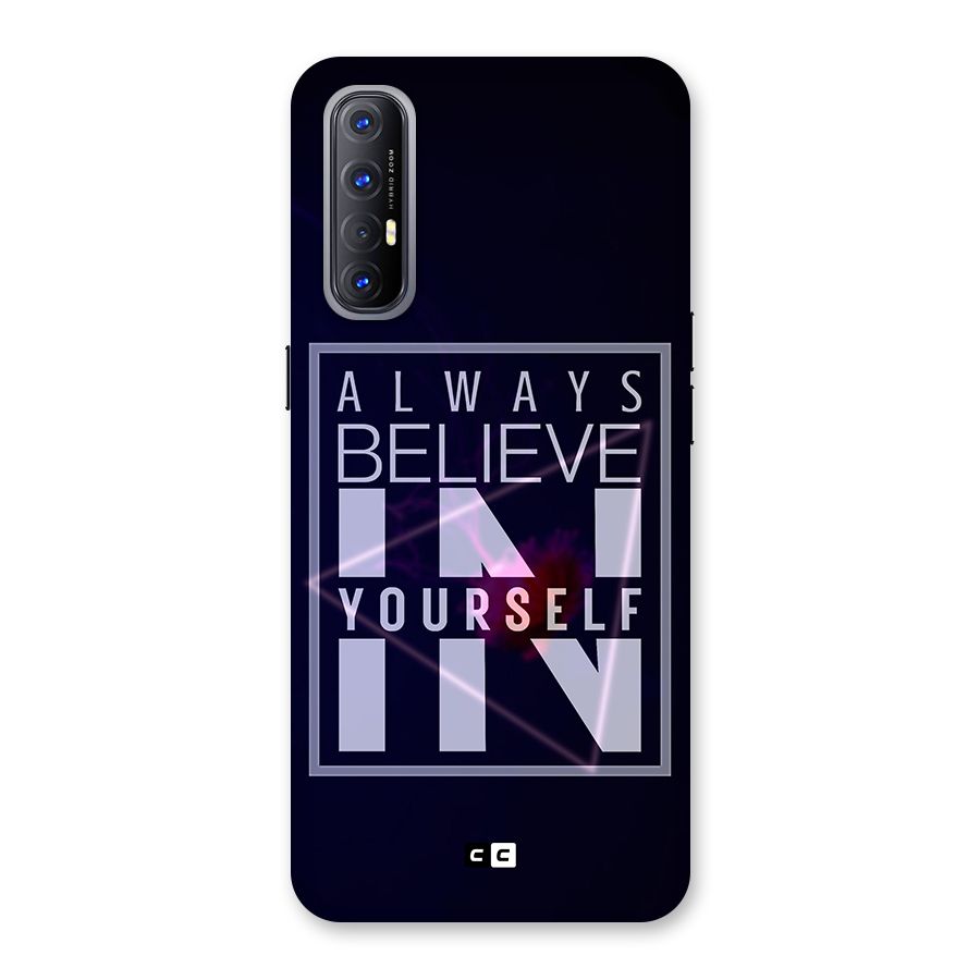 Always Believe in Yourself Back Case for Reno3 Pro