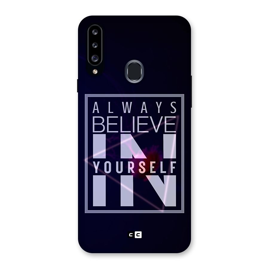 Always Believe in Yourself Back Case for Samsung Galaxy A20s