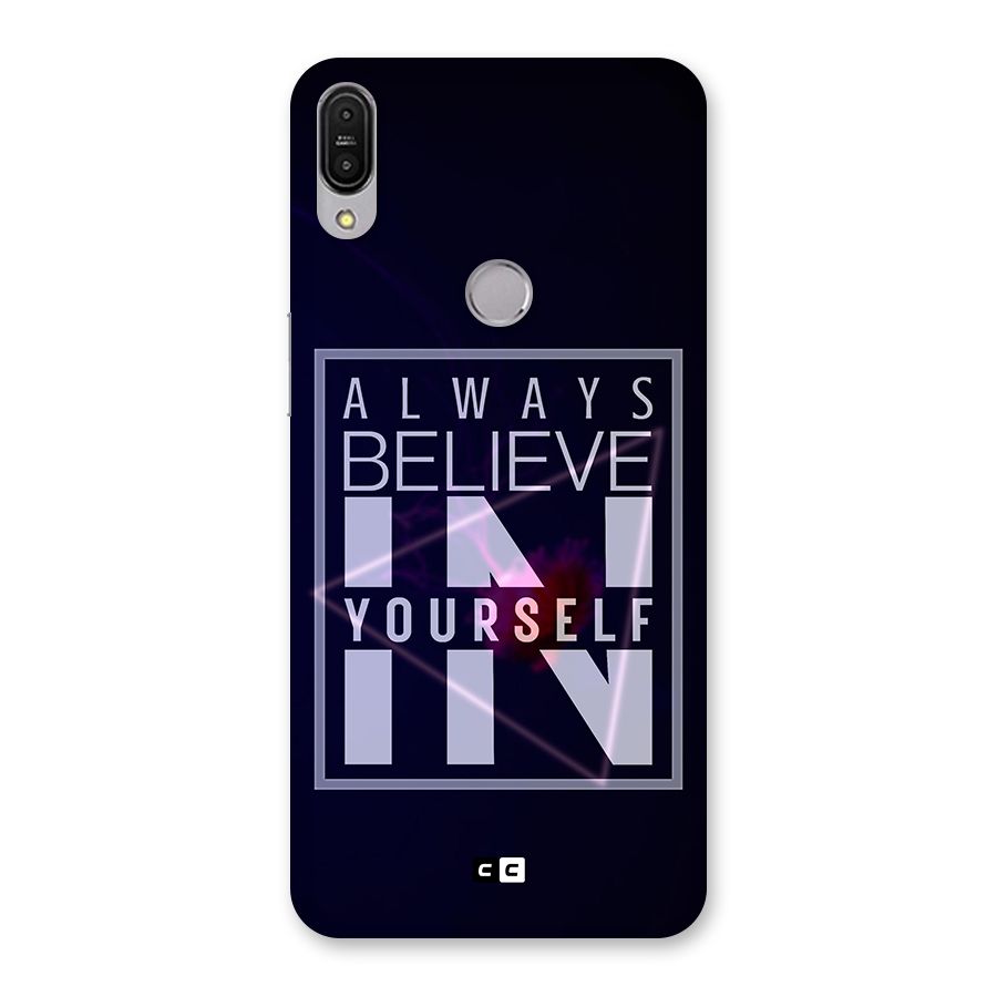Always Believe in Yourself Back Case for Zenfone Max Pro M1