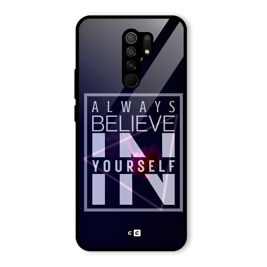 Always Believe in Yourself Glass Back Case for Poco M2