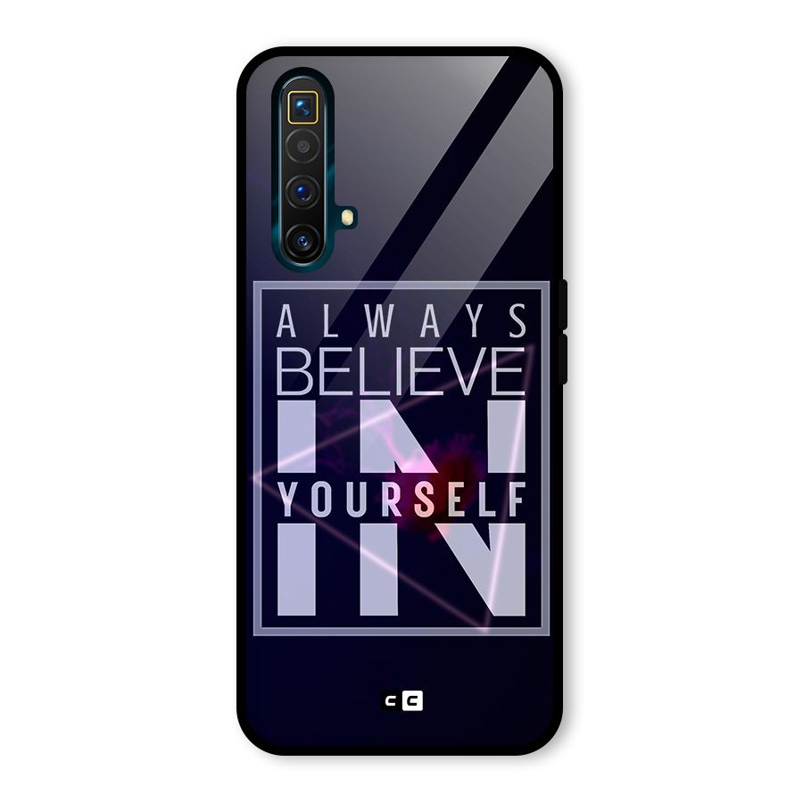 Always Believe in Yourself Glass Back Case for Realme X3