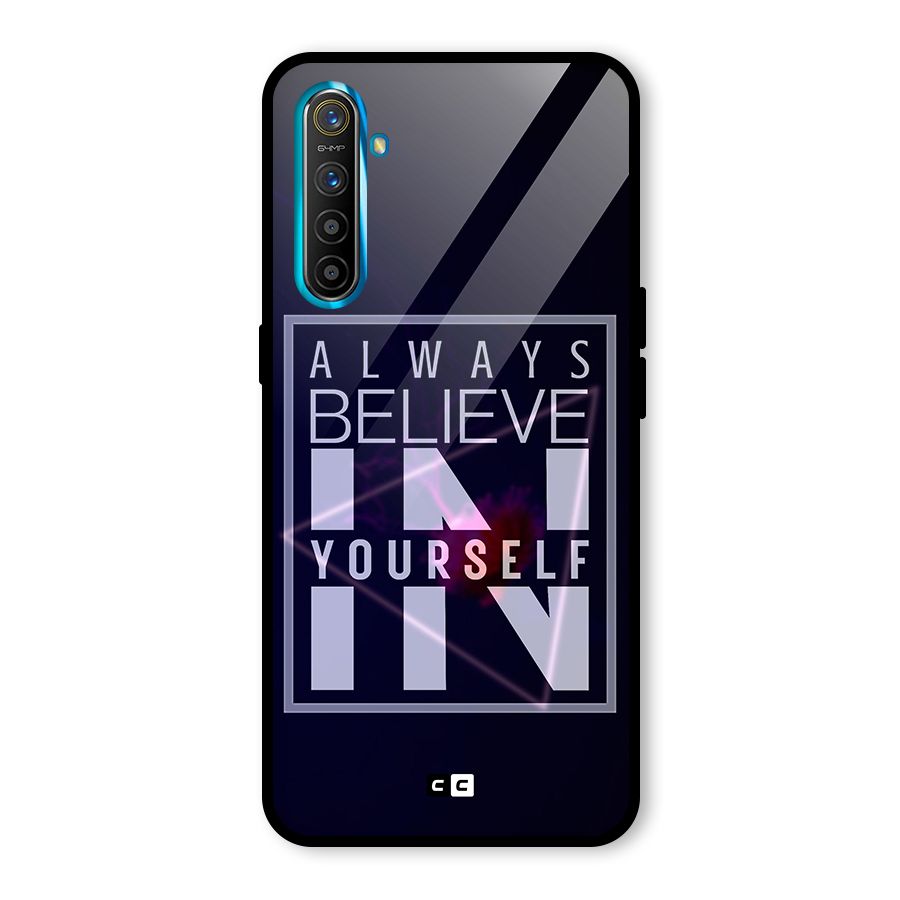 Always Believe in Yourself Glass Back Case for Realme XT