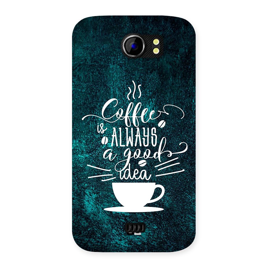 Always Coffee Back Case for Canvas 2 A110