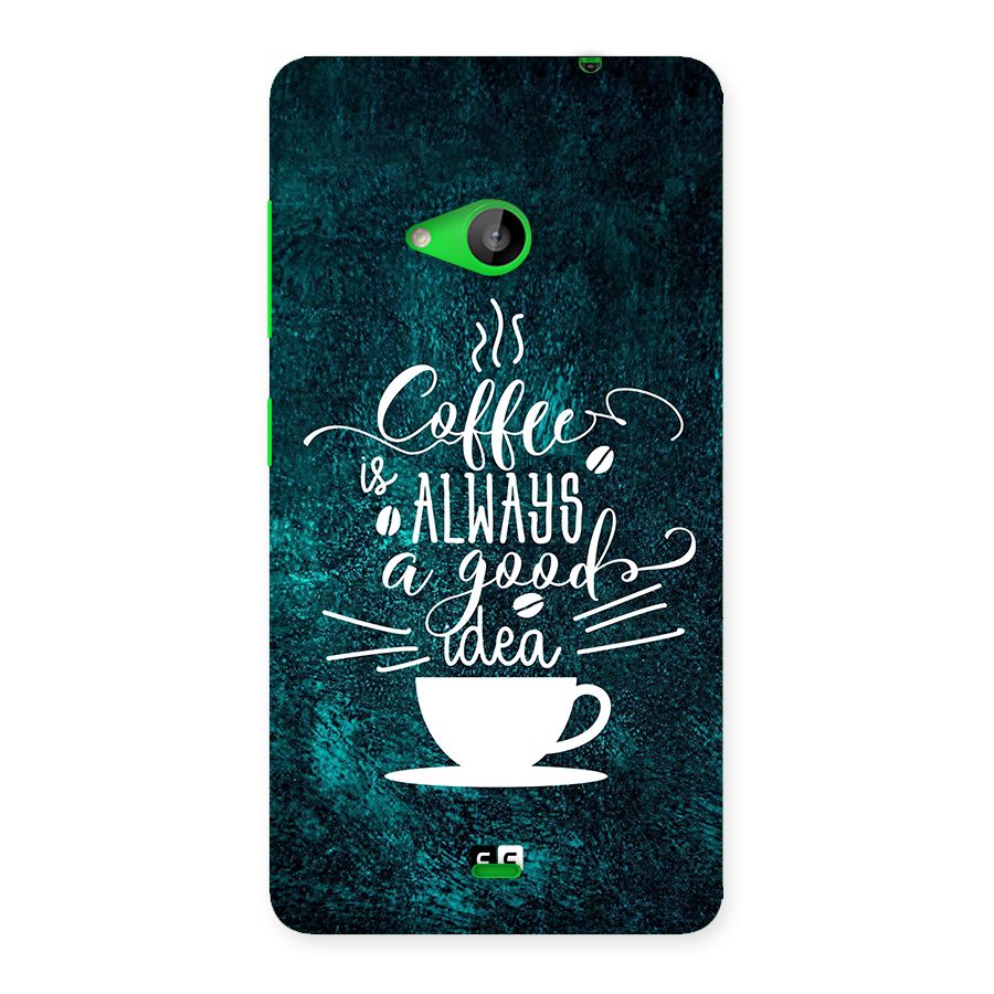 Always Coffee Back Case for Lumia 535