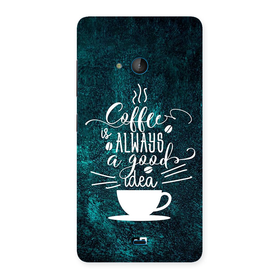 Always Coffee Back Case for Lumia 540