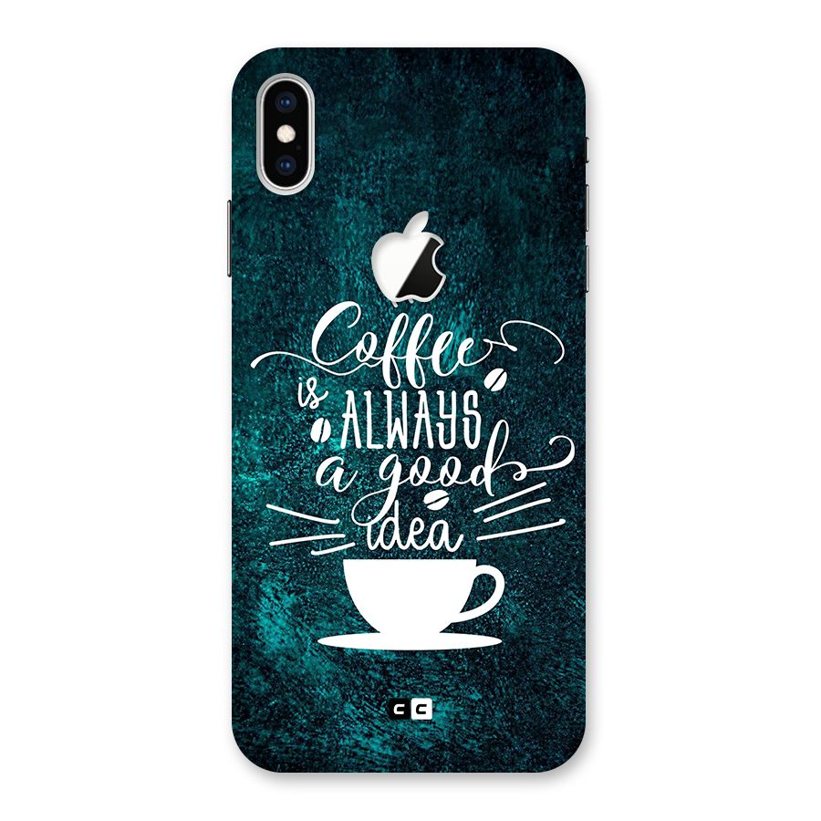 Always Coffee Back Case for iPhone XS Max Apple Cut