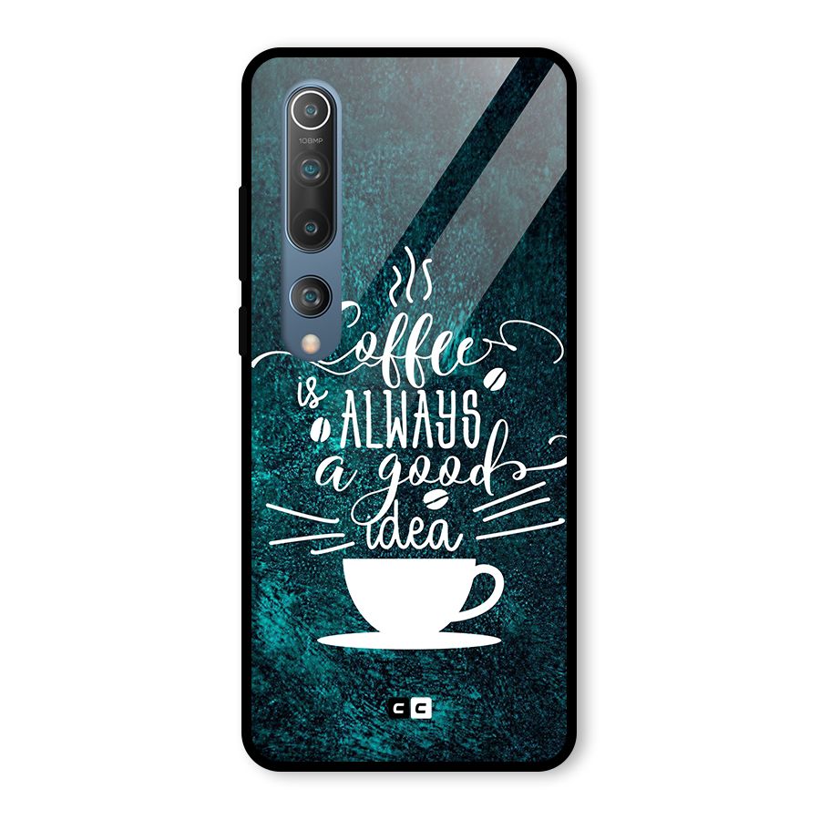 Always Coffee Glass Back Case for Mi 10
