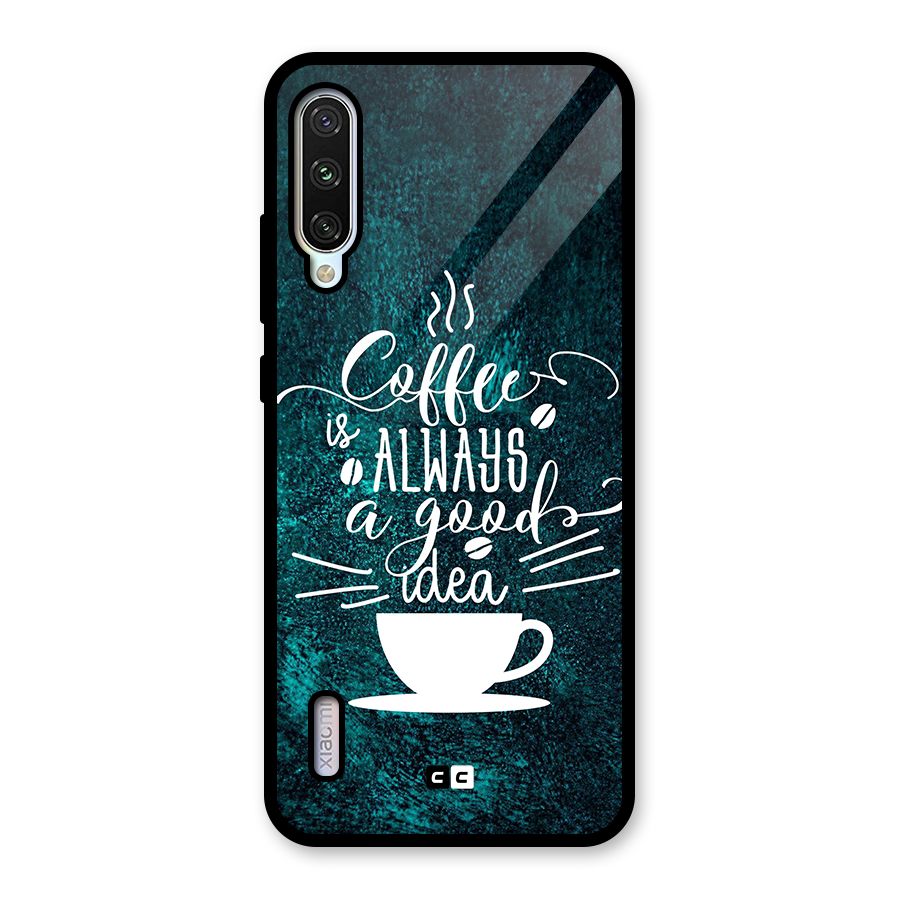 Always Coffee Glass Back Case for Mi A3