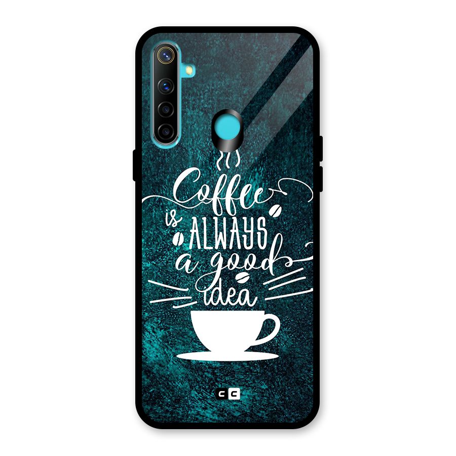 Always Coffee Glass Back Case for Realme 5s
