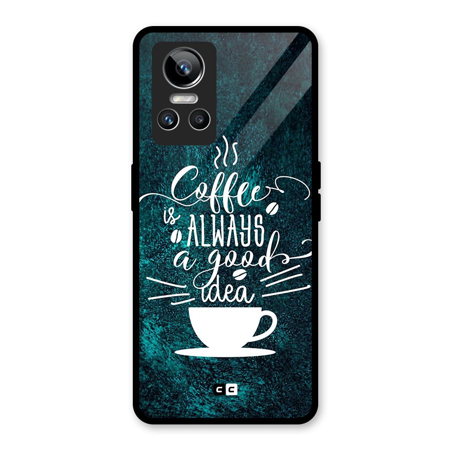 Always Coffee Glass Back Case for Realme GT Neo 3