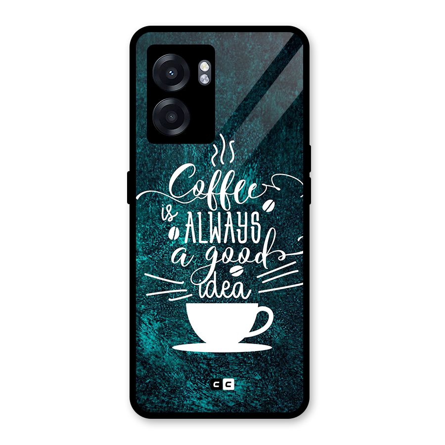 Always Coffee Glass Back Case for Realme Narzo 50 5G