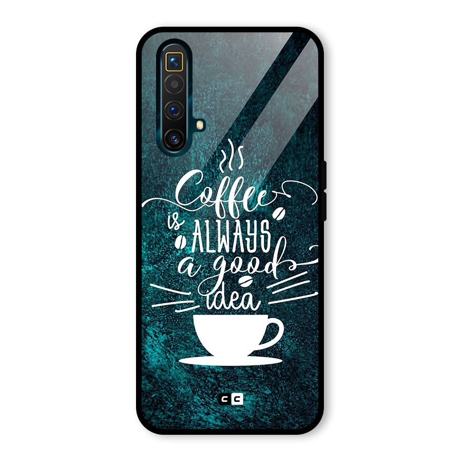 Always Coffee Glass Back Case for Realme X3